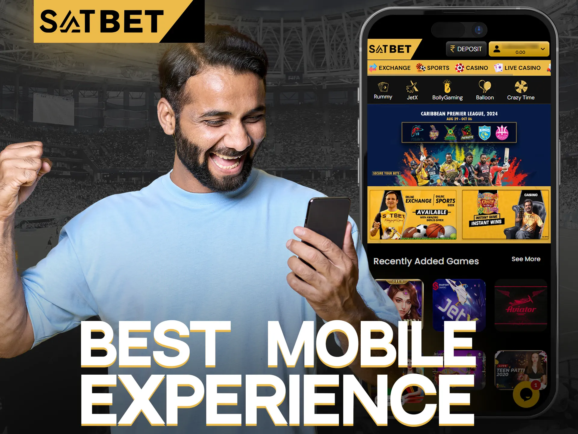 SatBet's mobile platform works perfectly on any device.