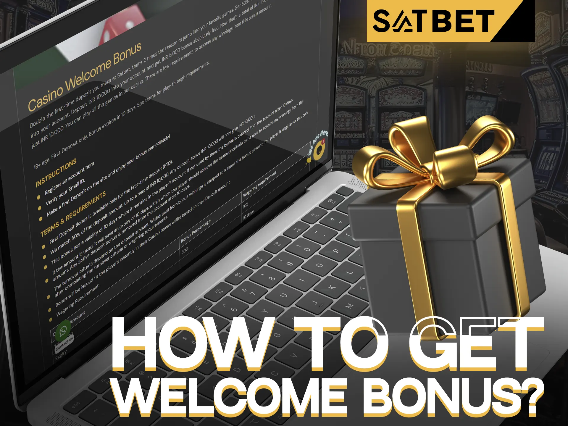 SatBet are offering to double your first deposit.