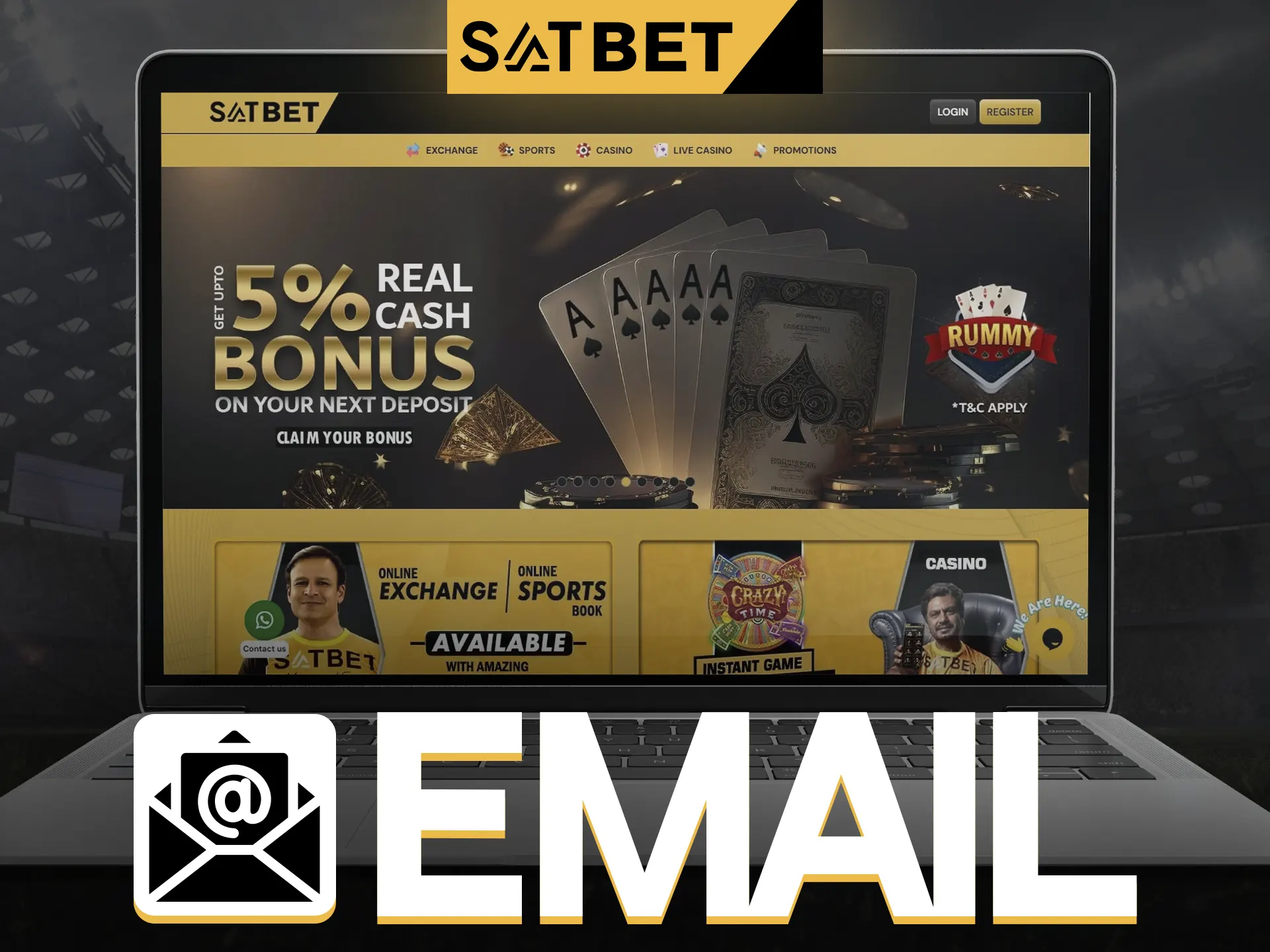 You can contact SatBet via email.