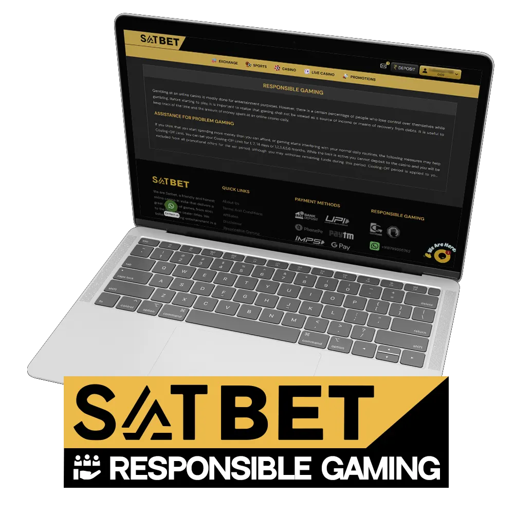 Remember that SatBet casino gaming should be responsible.