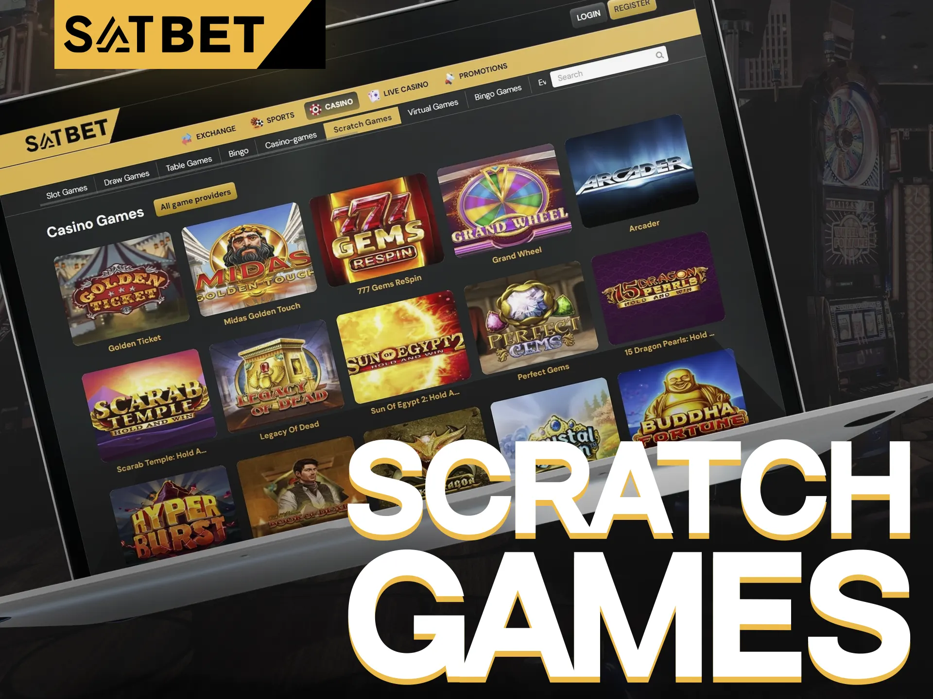 Have a good chance to win in scratch games at SatBet.