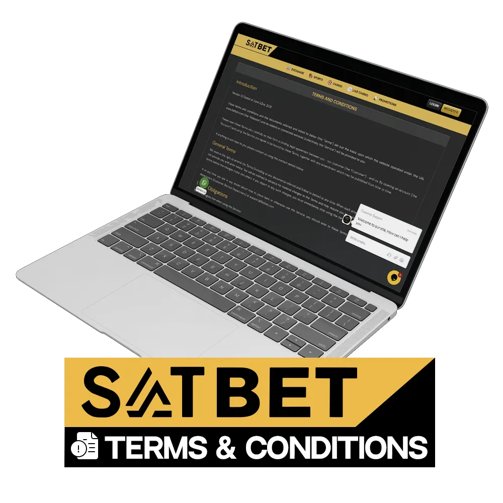 Familiarize yourself with SatBet terms and conditions.