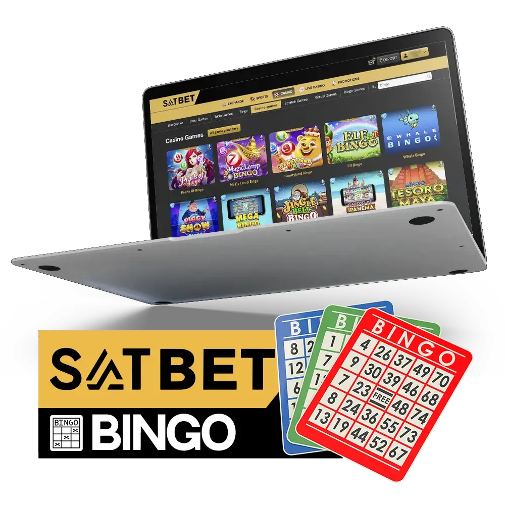 Play Bingo games at SatBet and win.