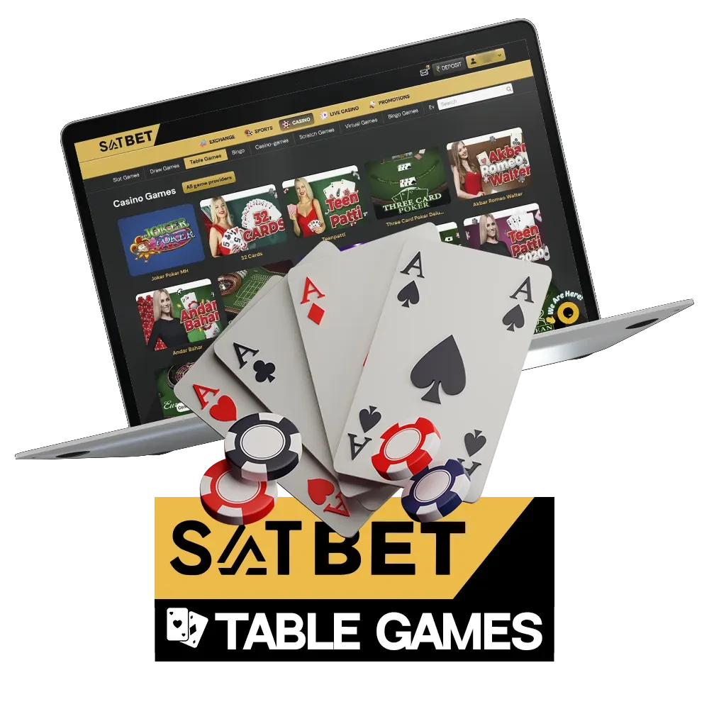 Try your hand at SatBet table games.